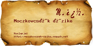 Moczkovcsák Őzike névjegykártya